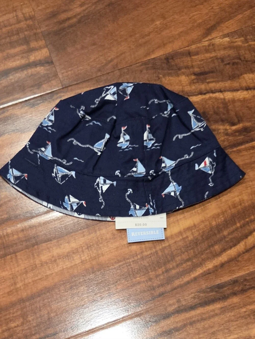 Janie and Jack NWT 6-12 Months Sailboat Shortall, Bodysuit and Reversible Sunhat